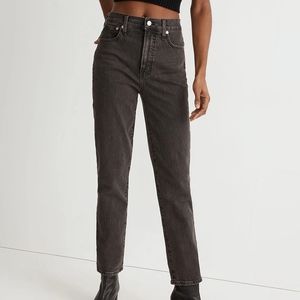 Madewell Black Straight Leg Jeans